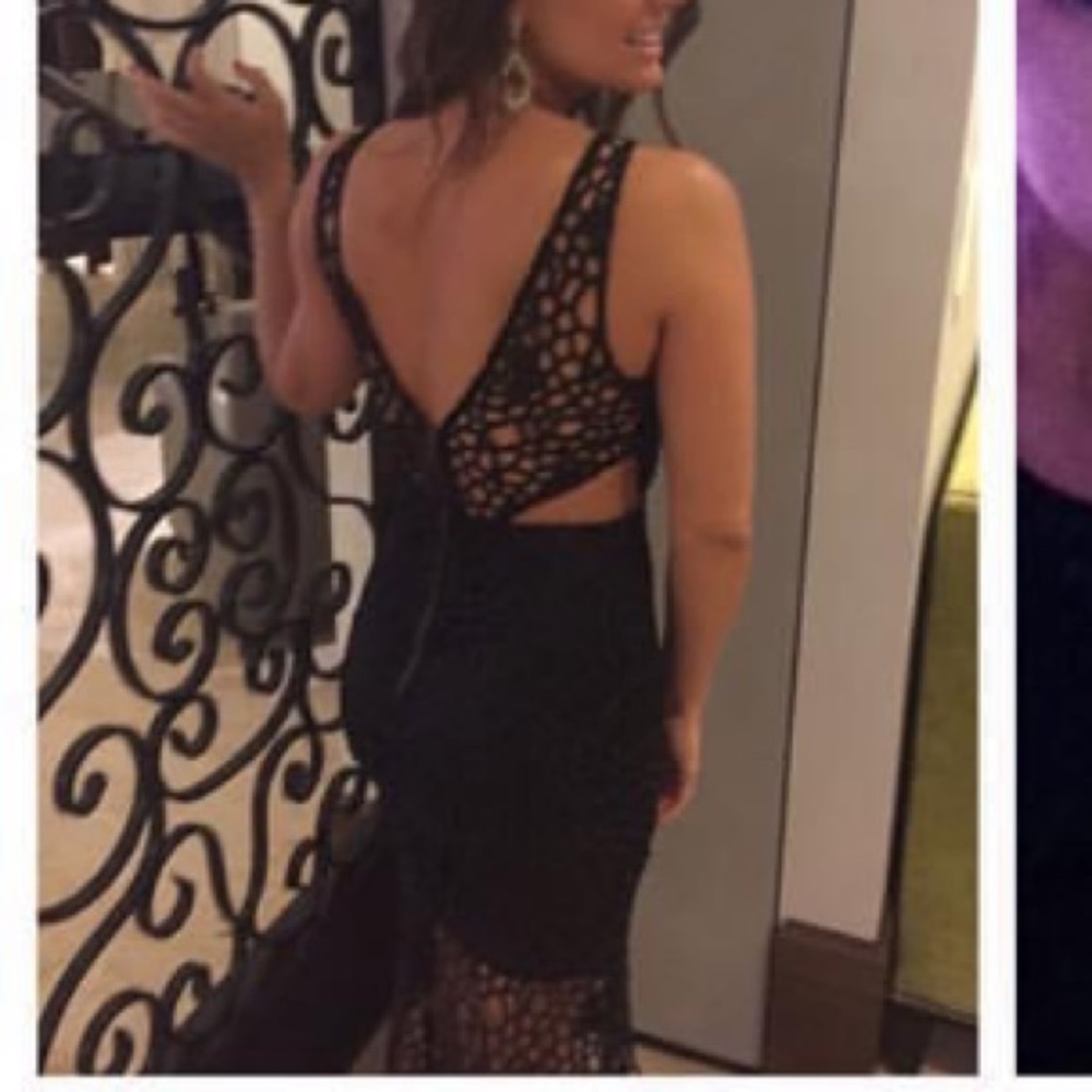 Black Formal Dress with Cutouts